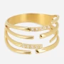 Cachi gold steel ring - Zag bijoux