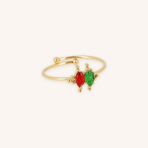 Bague Crown acier doré - Zag bijoux