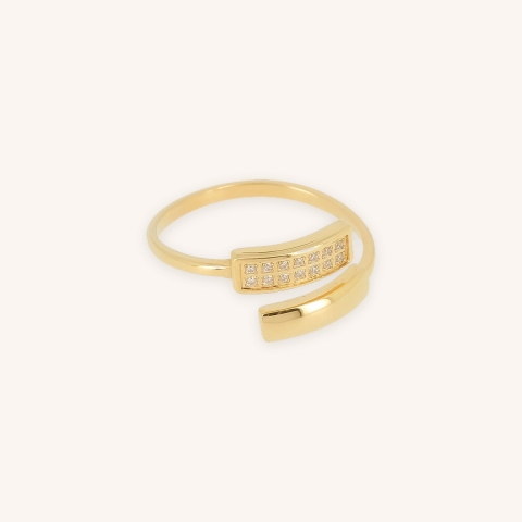 Bague Kalea acier doré - Zag bijoux