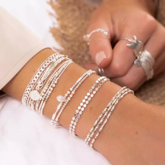 Bracelet perles des vents, bracelet femme gourmette pierres