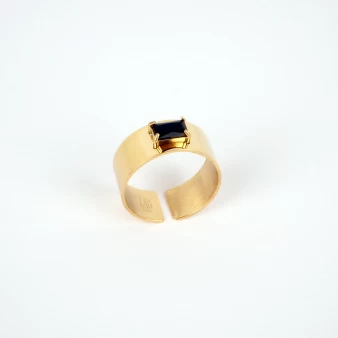 Loria gold steel ring - Zag bijoux