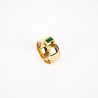 Kaili green gold steel ring - Zag bijoux