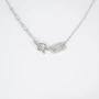 Rock mesh necklace in steel - Zag bijoux