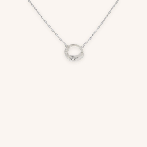 Steel Gear mesh necklace - Zag bijoux