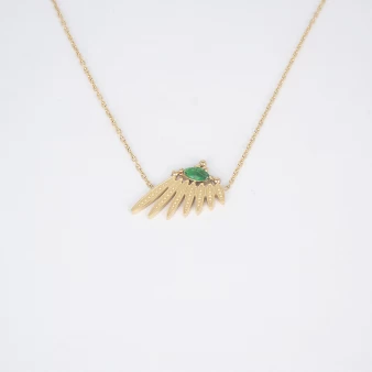 Green Wing necklace in...