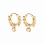 Zia hoop earrings in gold steel - Zag bijoux