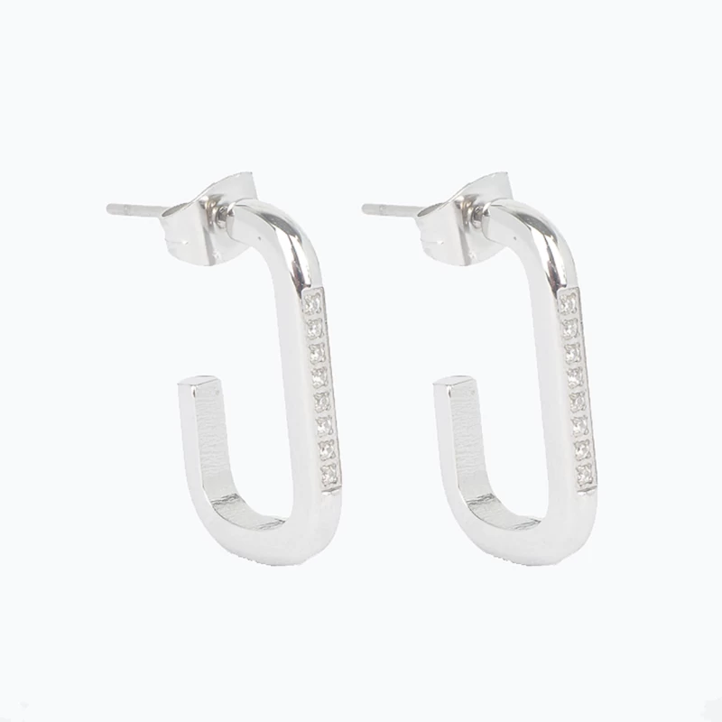 Nejma steel hoop earrings - Zag bijoux
