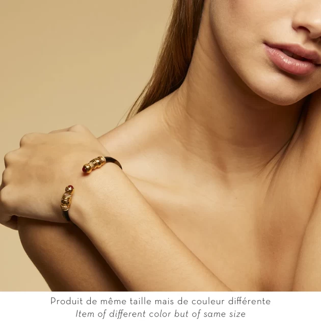 Sari Bis bracelet blue gold acetate - Gas bijoux