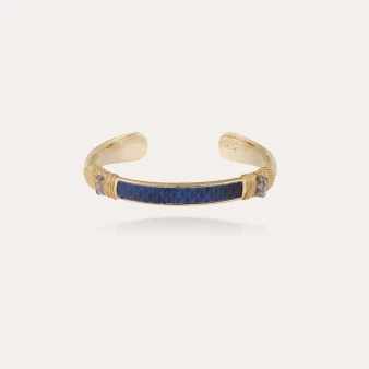 Bracelet Massai Serti bleu doré - Gas bijoux