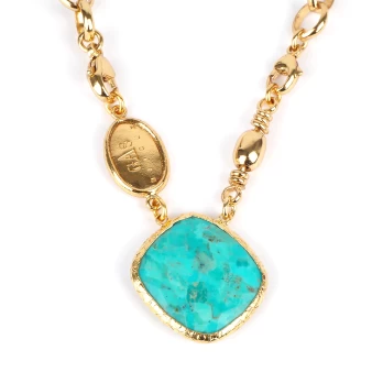 Turquoise gold Billy necklace - Gas bijoux