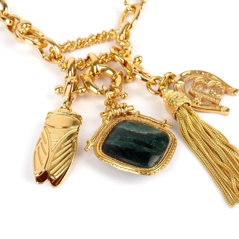 Collier Constantine or - Gas bijoux