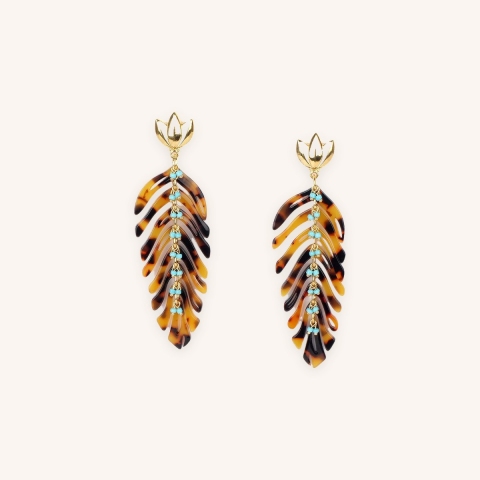 Gold Cavallo earrings - Gas bijoux