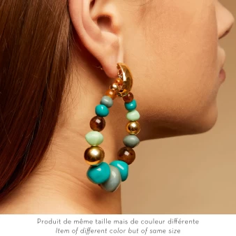 Biba bis gold acetate earrings - Gas bijoux