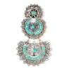 Boucles d'oreilles Yuca 2 rangs argentées - Gas bijoux