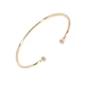 Brillant gold bangle bracelet - Pomme Cannelle
