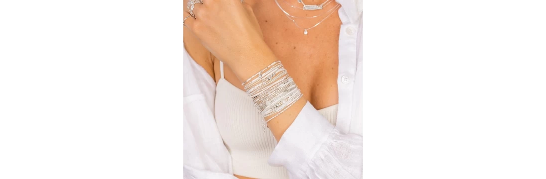 Bracelet argent femme - Bijoux fantaisie