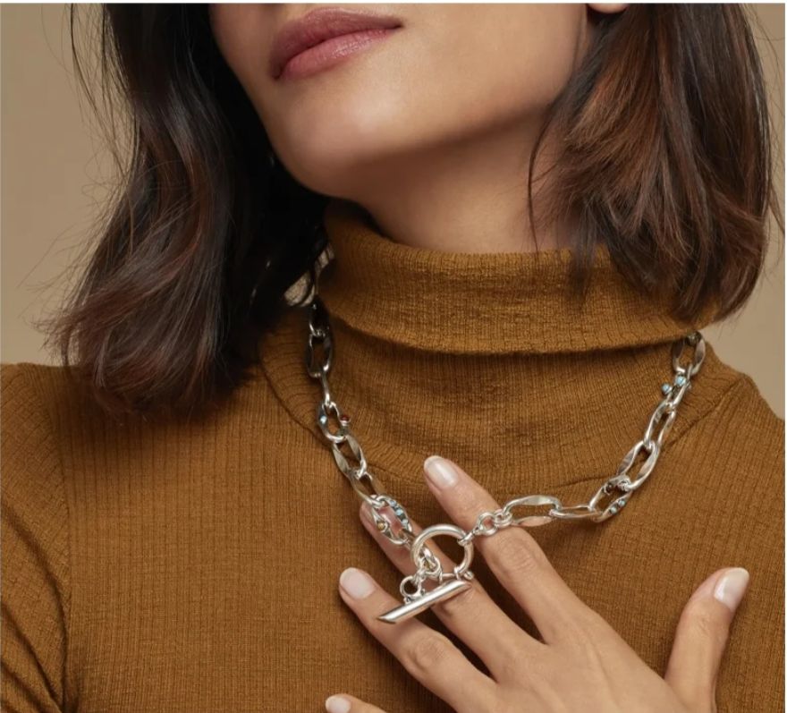 Colliers argent et collier acier femme - Bijoux fantaisie