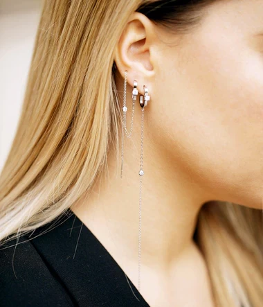Boucles d'oreilles argent - Bijoux créateur