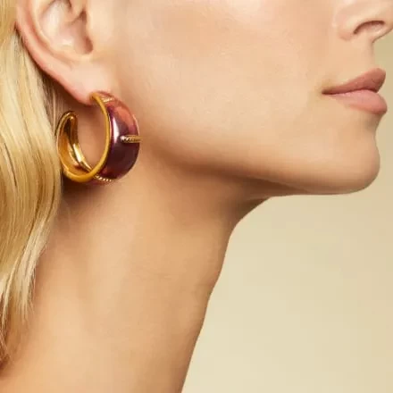 Boucles d'oreilles créoles - Bijoux fantaisie