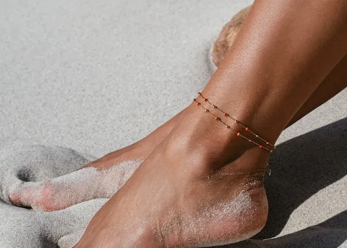 Women's ankle chain - Costume jewelry